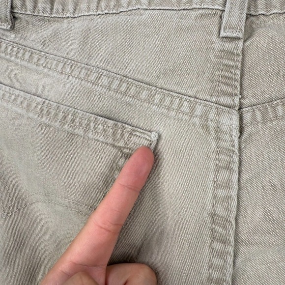 Vintage Levis Jeans Mens 38x30 (Fits 38x28) Beige 550 Relaxed Fit Made In USA - Picture 6 of 16